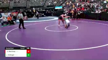 220 lbs Quarterfinal - Victor Martinez, Greeley Central vs Josiah Aldinger, Falcon
