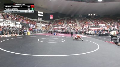120 lbs Quarterfinal - Ryder Dempewolf, Colby HS vs Cannon Terry, Augusta HS