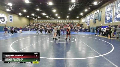 235 lbs Cons. Round 2 - Dayanara Manzano, Hanford vs Hannah Comstock, Independence (Bakersfield)