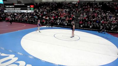 4A 135 lbs Champ. Round 1 - Lily Batty, Uintah vs Kaydence Gortat, Tooele