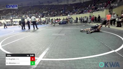 83 lbs Consi Of 8 #2 - Cannon Hughes, Verdigris Youth Wrestling vs Ryan Albiston, Geary Youth Wrestling