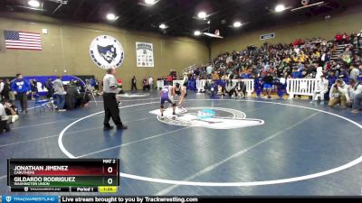 120 lbs Champ. Round 1 - Jonathan Jimenez, Caruthers vs Gildardo Rodriguez, Washington Union