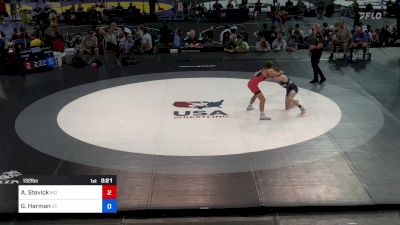 132 lbs Cons 64 #1 - Austin Stevick, MO vs Glade Harman, UT