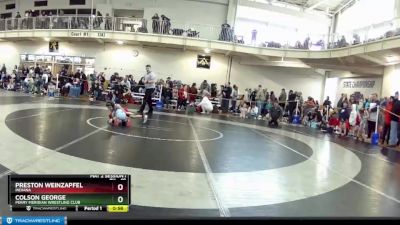 49 lbs Cons. Round 2 - Colson George, Perry Meridian Wrestling Club vs Preston Weinzapfel, Indiana