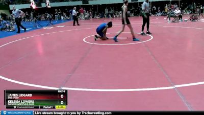 115 lbs Semifinal - Keleisa Lowers, Samurai Wrestling Club vs James Lidgard, One Speed