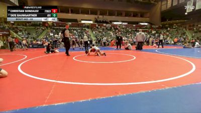 61 lbs Cons. Round 2 - Tate Baumgartner, Arkansas vs Christian Gonzalez, Fayetteville Youth Wrestling Club Rhinos