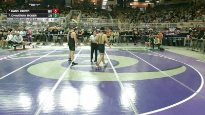 175 1A Quarterfinal - Johnathan Moder, St. John Neumann vs Angel Prieto, Bishop Moore School