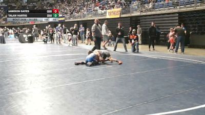 74 lbs Consy 2 - Jamison Gates, Corry vs Talan Hartig, Chartiers-Houston