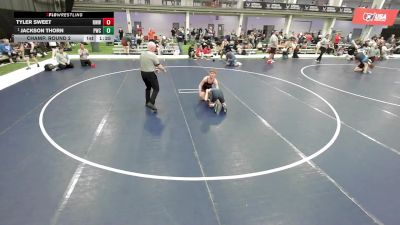 Junior Boys - 100 lbs Champ. Round 2 - Jackson Thorn, Pinnacle Wrestling Club vs Tyler Sweet, Red Wave Wrestling