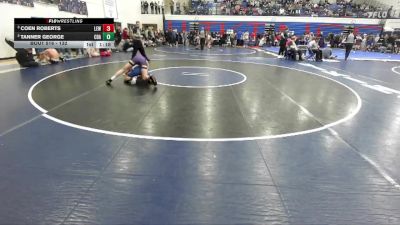 132 lbs Semifinal - Coen Roberts, Lewiston vs Tanner George, Coeur D Alene