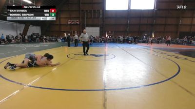 125 lbs Consi Of 16 #1 - Sam Burega, Hammer Wrestling vs Dominic Simpson, Wrestlers Way
