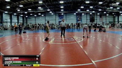 110 lbs Rd# 5- 3:45pm Friday Final Pool - Cooper Sanders, PA Silver vs Lucas Copper, Rebellion