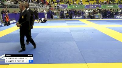 CAIO GREGORIO CIPRIANO vs FERNANDO ANTONIO CASTRO RABELLO 2024 Brasileiro Jiu-Jitsu IBJJF