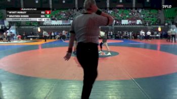 6A 132 lbs Champ. Round 1 - Wyatt Hubley, Pell City vs Brayden Dobbs, Fort Payne