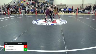 155 lbs Semifinal - Carter Simonis, X-Factor Elite vs Braxten Drechsel, Fergus Falls Youth Wrestling