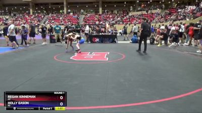 81 lbs Round 1 - Regan Kinneman, AZ vs Holly Eason, KS