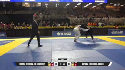 Aryana Lia Osorio-Ramos vs Lorena Vitória A. Da S. Queiroz 2025 Pan Kids Jiu-Jitsu IBJJF Championship