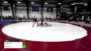 285 lbs Quarterfinal - Francis Boehan, New England College vs Tim GLynn, Trinity