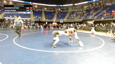 132 lbs 5th Place - Braeden Watters, Plum vs Shane Cronin, Beth Center
