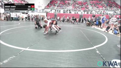 105 lbs Semifinal - Grady Jones, Cowboy Wrestling Club vs Knox Yount, Weatherford Youth Wrestling