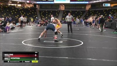 174 lbs Champ. Round 1 - Brett McIntosh, Wyoming vs Nick Fine, Columbia