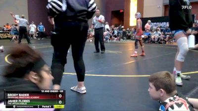 65 lbs Cons. Round 2 - Javier Flores, The Untouchables vs Brody Bader, Siouxland Wrestling Academy