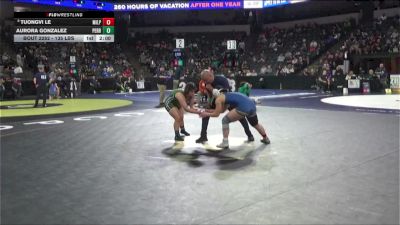 135 lbs Round Of 16 - Tuongvi Le, Milpitas (CC) vs Aurora Gonzalez, Perris (SS)