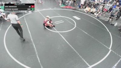 132 lbs Cons. Round 4 - Giovani Suarez, Rough House Wrestling Club vs Aric Mendoza, Braveheart WC