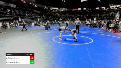 100 lbs Consi Of 16 #2 - Julian Bijaczyk, Stray Dawgs vs Kolton Sheppard, Pittsgrove WA