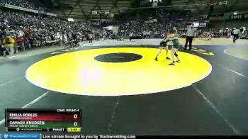 Girls 145 lbs Cons. Round 4 - Samara Knudsen, Mount Vernon (Girls) vs Emilia Robles, Peninsula (Girls)