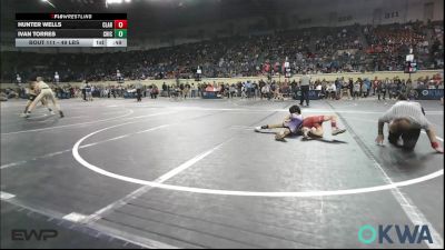 49 lbs 5th Place - Hunter Wells, Claremore Wrestling Club vs Ivan Torres, Chickasha Wrestling