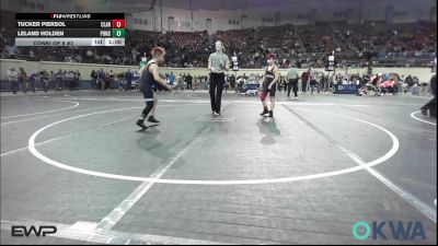 90 lbs Consi Of 8 #2 - Tucker Piersol, Claremore Wrestling Club vs Leland Holden, Ponca City Wildcat Wrestling