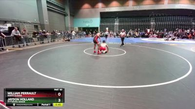 150 lbs Cons. Round 3 - William Perrault, North Eugene vs Jaydon Holland, Pittsburg Senior