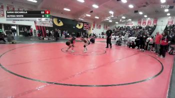 110 lbs Cons. Round 3 - Alyssa White, Coastal Academy vs Sarai Escamilla, Corona Senior