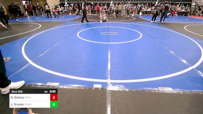 61 lbs Rr Rnd 1 - Braxton Bishop, Pryor Tigers vs Jackson Snyder, Dark Cloud Wrestling Club