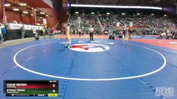 2A-132 lbs Cons. Round 1 - Ethan Crow, Thermopolis vs Chase Brown, Saratoga