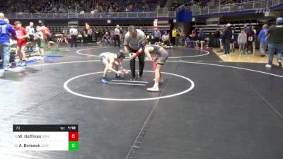 70 lbs Quarterfinal - Walker Hoffman, Downingtown West vs Amari Brobeck, Jersey Shore