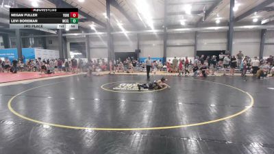 80 lbs 3rd Place - Negan Fuller, York vs Levi Boreman, McClure