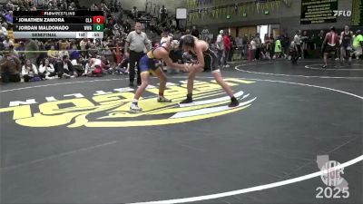 153 lbs Semifinal - Jordan Maldonado, Wright Wrestling Academy vs Jonathen Zamora, Clark