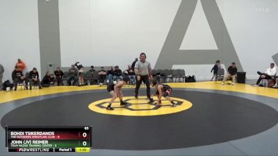 65 lbs Round 2 (6 Team) - John (JV) Reimer, Team Nazar Training Center vs Bohdi Tsikerdanos, The Outsiders Wrestling Club