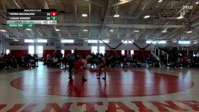 174 lbs Cons. Round 2 - Peter McCrackin, Simon Fraser (B.C.) vs Logan Berger, Chadron State