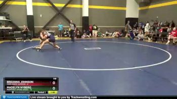 118 lbs Round 2 (4 Team) - Madelyn Nyberg, Nebraska Vipers Green vs Breanna Johnson, Iowa Angry Alpacas