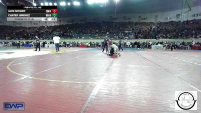 143 lbs Consi Of 32 #1 - Jack Mower, Edmond Memorial vs Carter Jimenez, Woodward Junior High