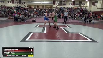 JV-22 lbs Quarterfinal - Kayden Dull, Iowa City, West vs Greysen Matrise, Clear Creek-Amana