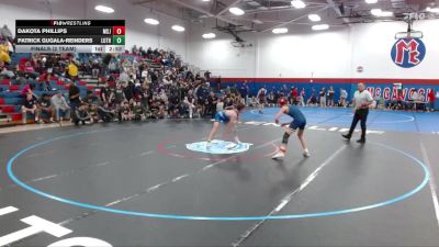 125 lbs Finals (2 Team) - Dakota Phillips, Mount St. Joseph vs Patrick Gugala-Reinders, Luther