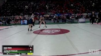 G 138 lbs Quarterfinal - Zoe Fries, Kuna vs Katelyn Fowler, Middleton