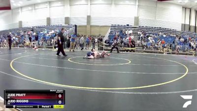 92 lbs Quarterfinal - Jude Pratt, IN vs Judd Riggins, MI