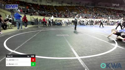 90 lbs Round Of 16 - Carson Jardot, Perry Wrestling Academy vs Jacob Boren, Verdigris Youth Wrestling