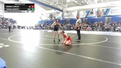 100 lbs 5th Place Match - Tianna Murphy, Campus vs Keirsie Carlile, Liberal