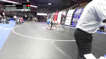 132 Class 3 lbs Cons. Round 1 - Jaxson Yaple, Carl Junction vs Jordan Penick, Hillsboro